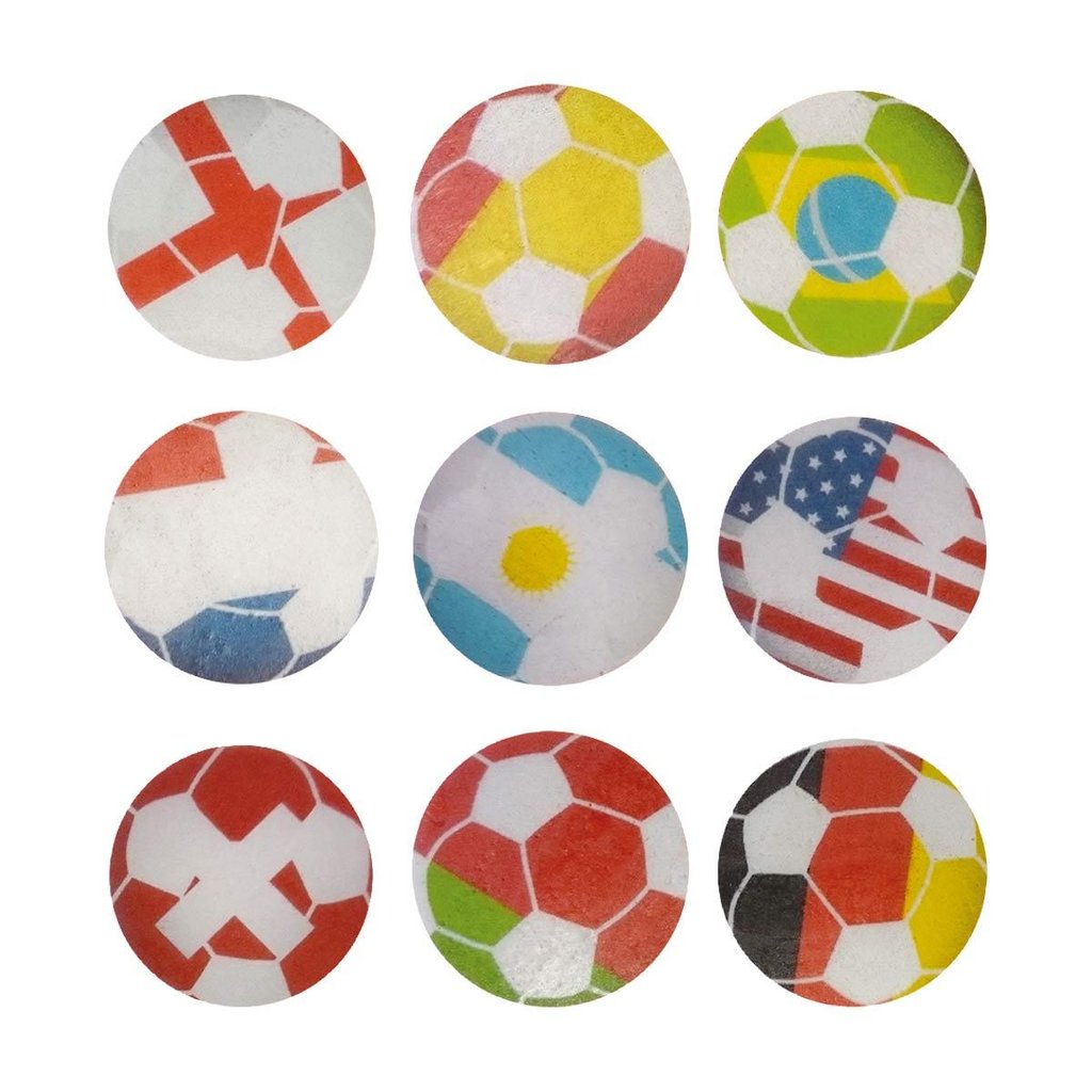 Esspapieraufleger "Fußbälle", Ø 4 cm