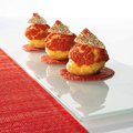 Schoko-Dekor "Dreiecke Kringel", weiße Schokolade - 1