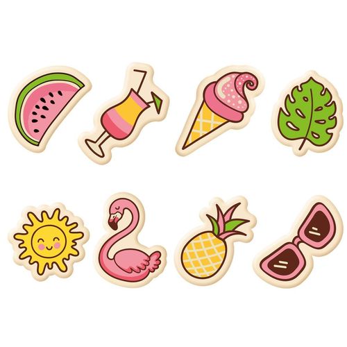 Schoko-Dekor "Beach", weiße Schokolade