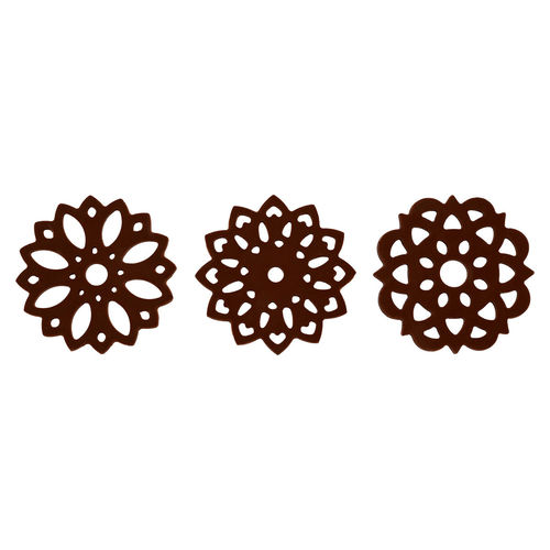 Dekor "Lace Flower dark", 3-fach sortiert