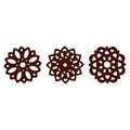 Dekor "Lace Flower dark", 3-fach sortiert