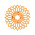 Dekor "Lace Flower Amber"