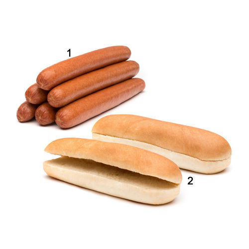 Mischkarton "Jumbo Hot Dog-Buns & Rinderwürstchen"