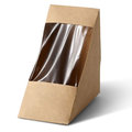 Karton Sandwich Box mit PLA-Fenster - 1