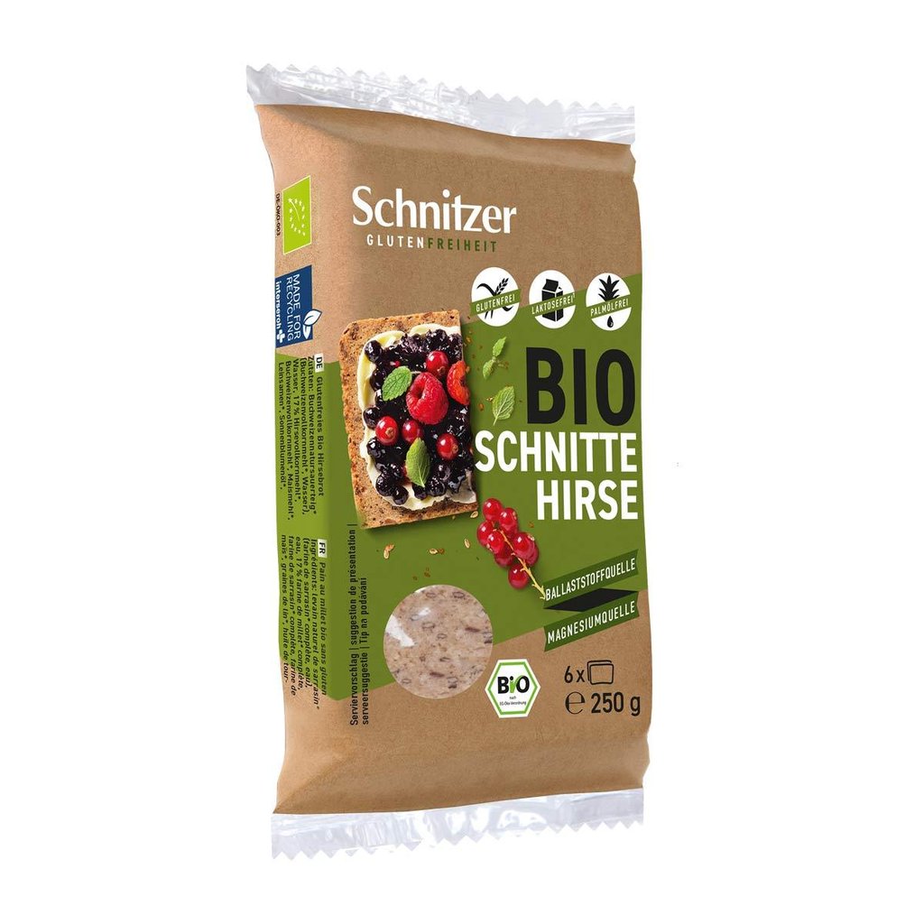 Schnitzer Bio Hirse Schnitten, glutenfrei