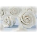 Feinzuckerrosen, weiß, Ø 3 cm - 1