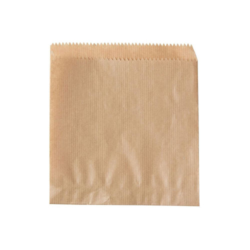 Papier-Burgertaschen, 15 x 16 cm, seitlich offen
