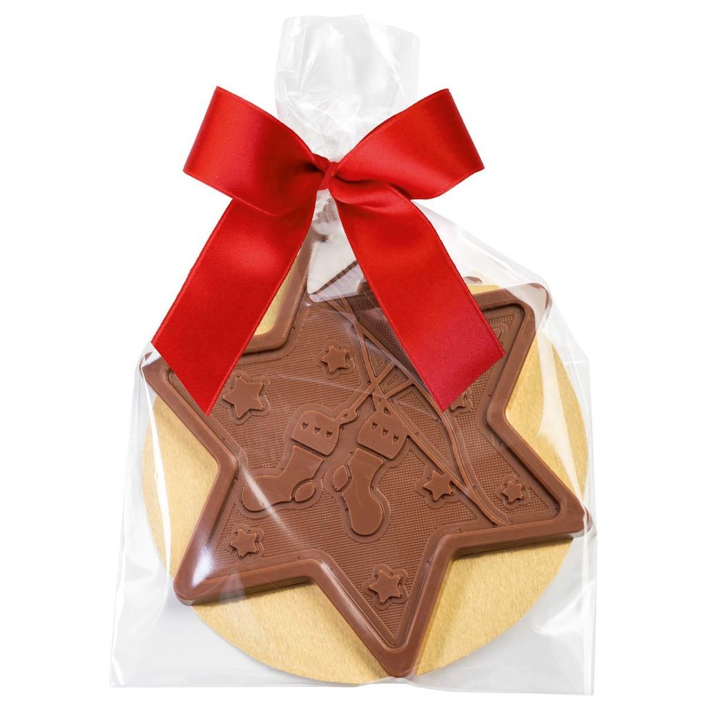 Stern-Schokolade mit Spekulatius