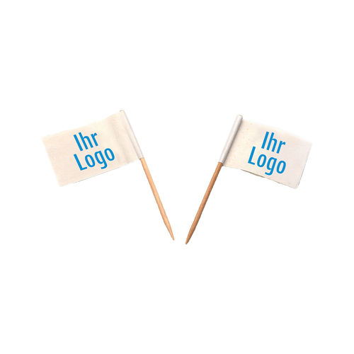 Individual-Minifahnen, weiß