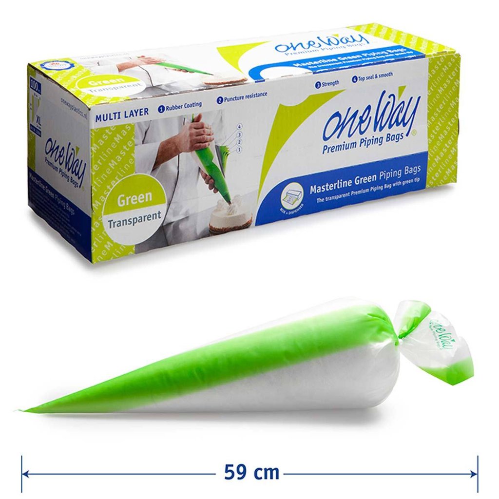 Einwegspritzbeutel Master Line Green, XL