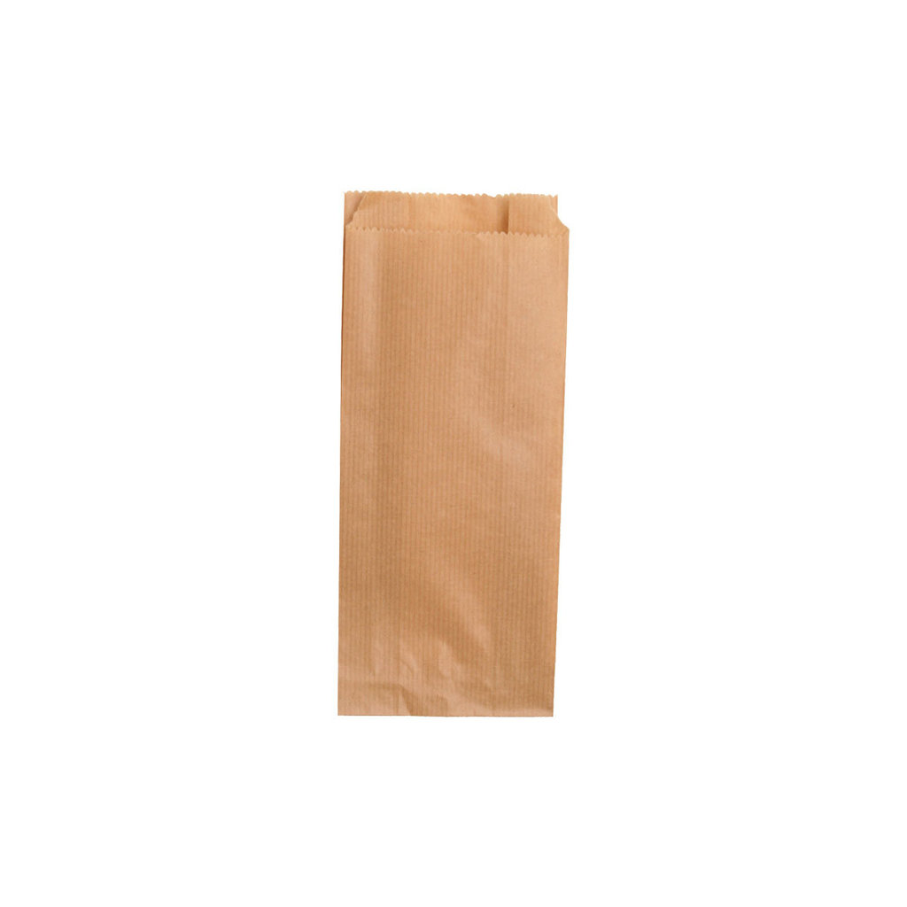 Faltenbeutel, braun, 12 x 5 x 23 cm
