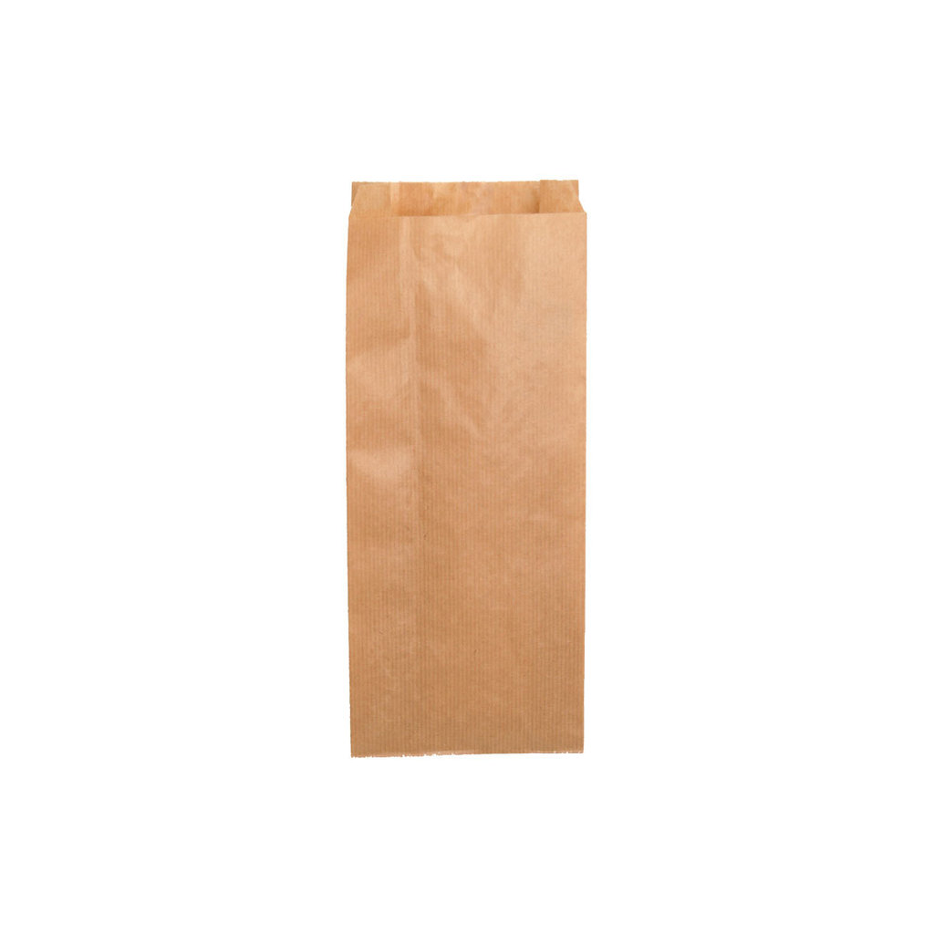 Faltenbeutel, braun, 12 x 5 x 28 cm