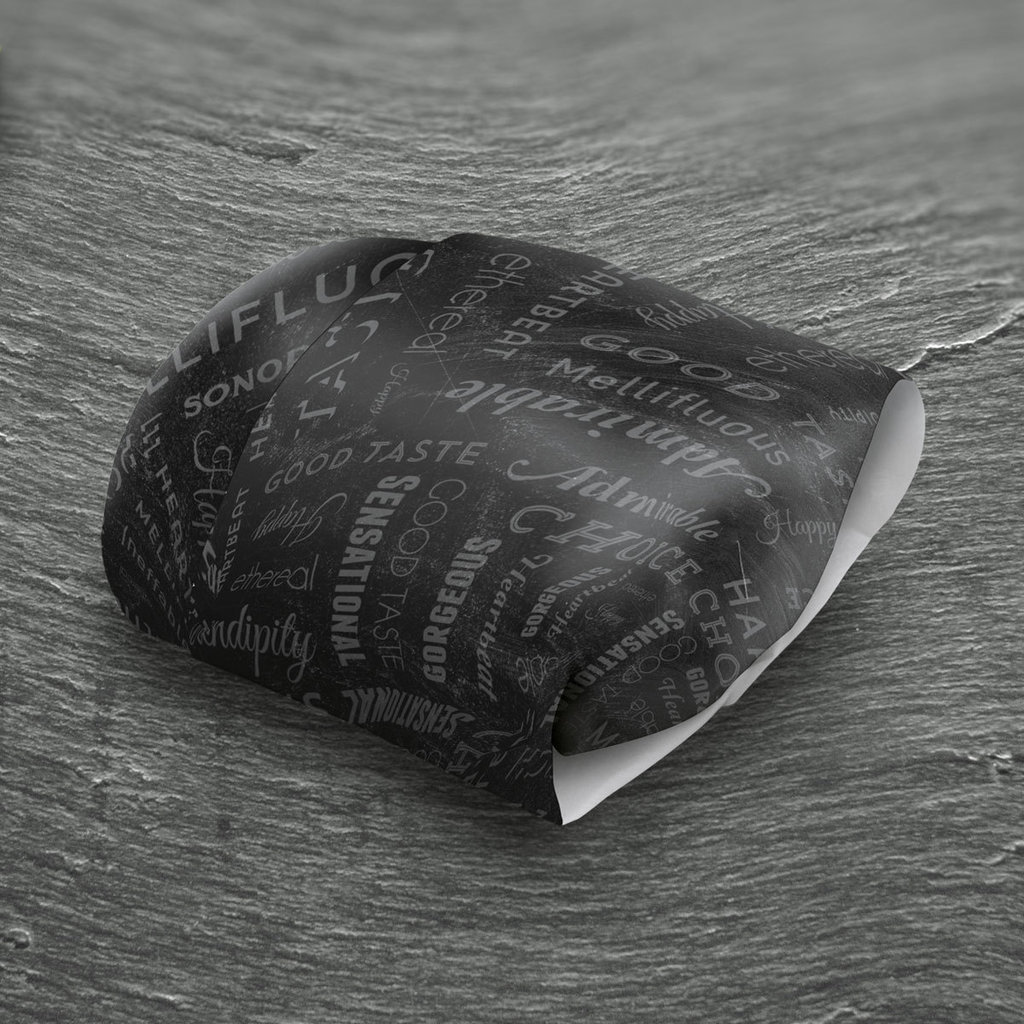 Einschlagpapier "blackBoard", 27 x 30 cm