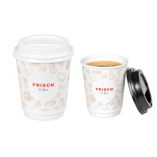 Coffee-to-go-Becher "FRISCH & fein",doppel, 200 ml