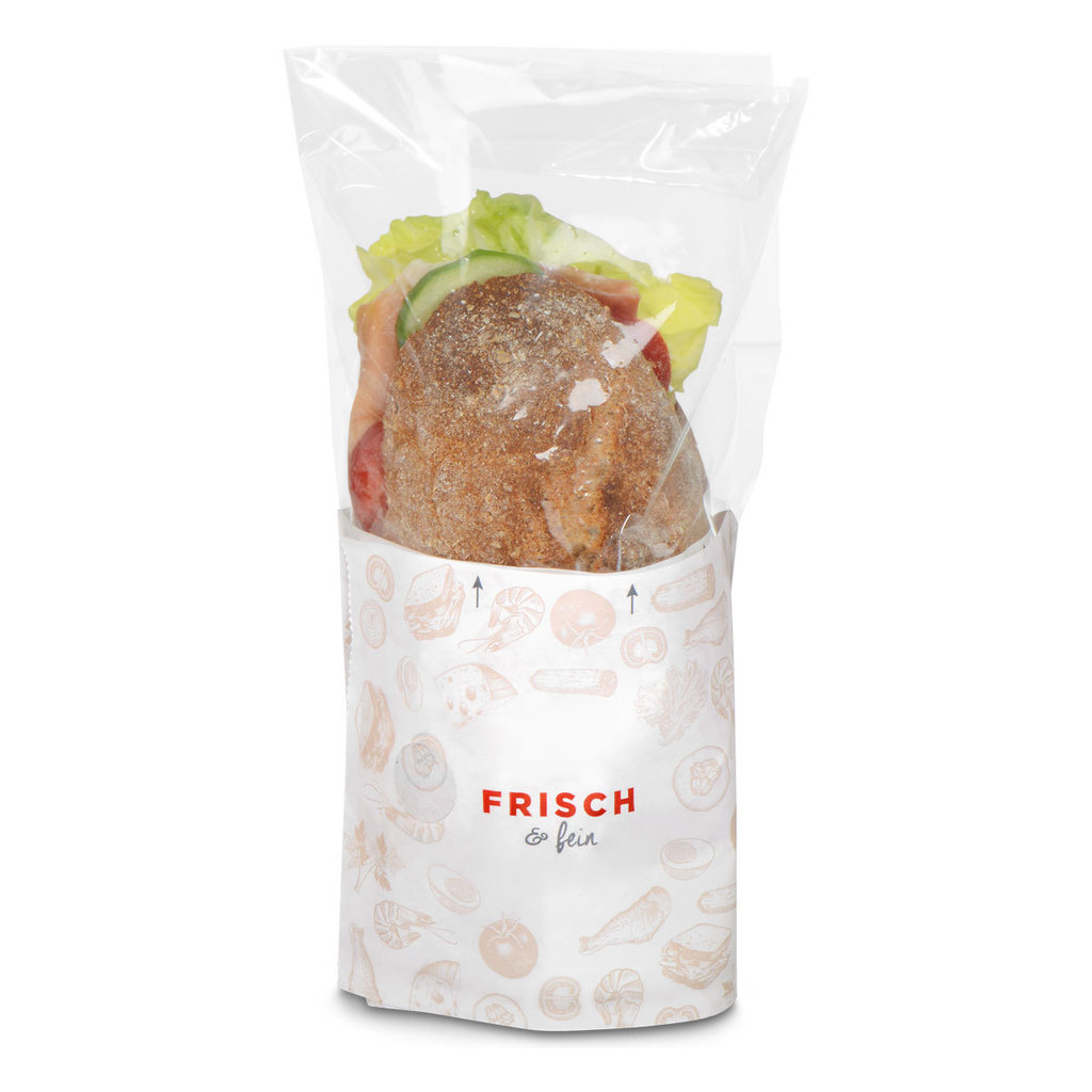 Snack-Bag "FRISCH & fein", 21,5 x 7,5 x 13 cm