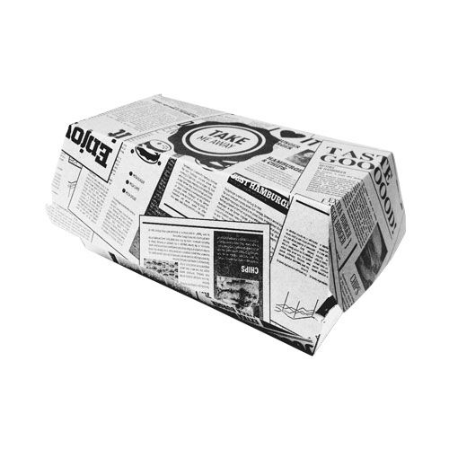 Sandwich Box "Zeitung", 17,5 x 9 x 9 cm