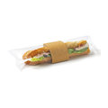 Baguette-Verpackung mit Banderole, perforiert 21cm