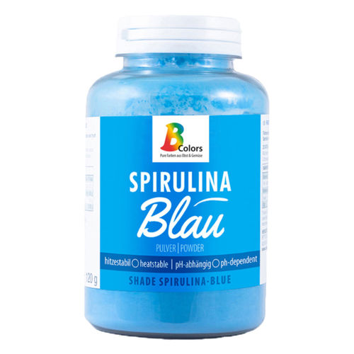 Pulverfarbe Spirulina Blau, 120 g