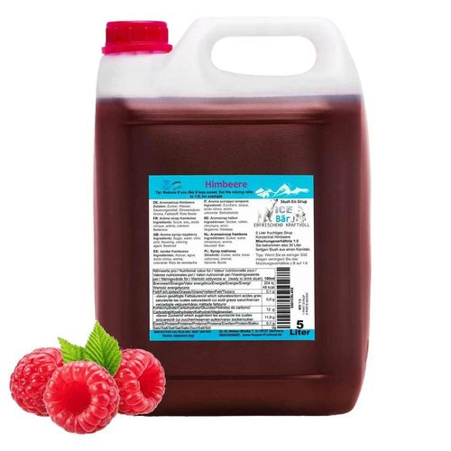 ICE BÄR Slush Eis Sirup "Himbeere", 5 l