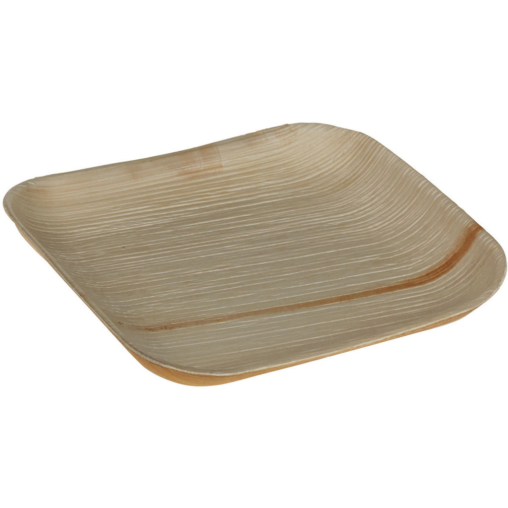 Palmblatt-Teller ohne Rand, 20 x 20 x 1,5 cm