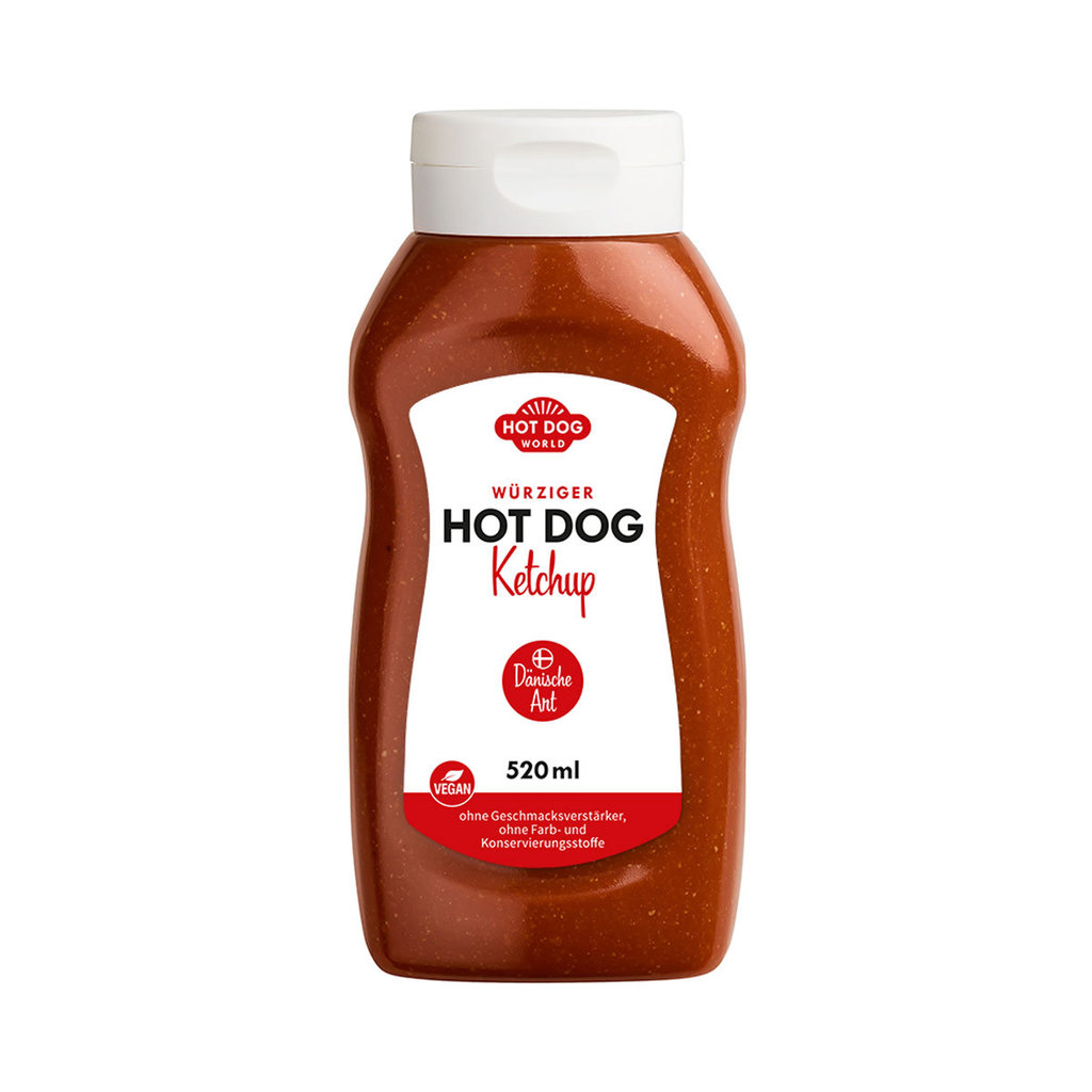 Hot Dog Ketchup "Dänische Art", 520 ml, vegan