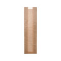 Sichtstreifenbeutel Kraftpapier, 12 x 6 x 44 cm