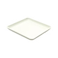 Teller aus Bagasse, eckig 16x16 cm