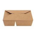 Menübox braun, 2-geteilt, 23x15,5x6,5 cm - 1