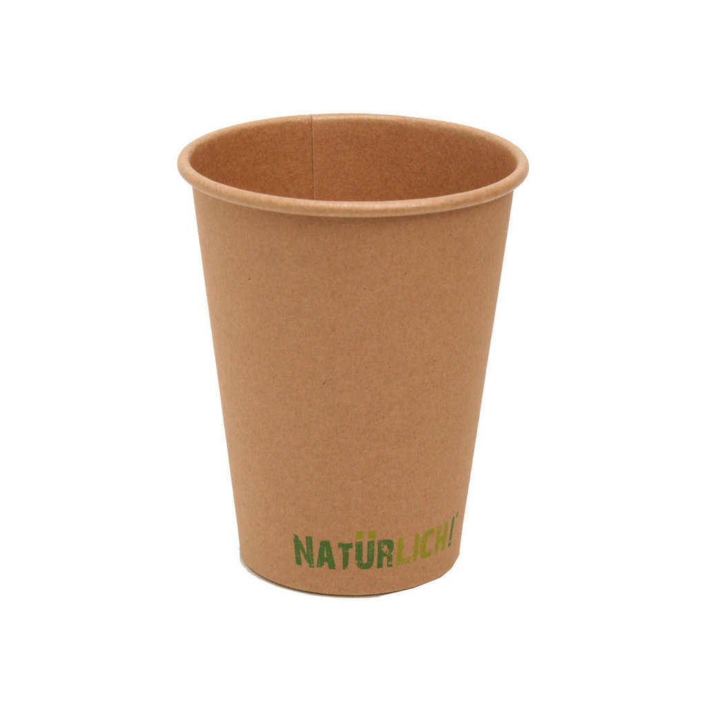 Hot Drink Cup "Natürlich!", 0,3 l PE-beschichtet